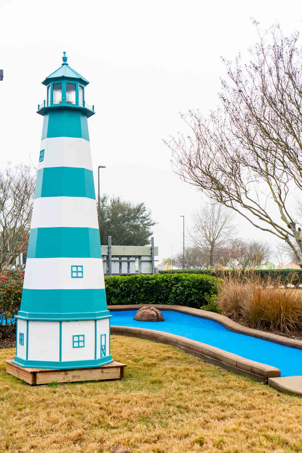 Miniature golf course hole at Margaritaville Lake Conroe