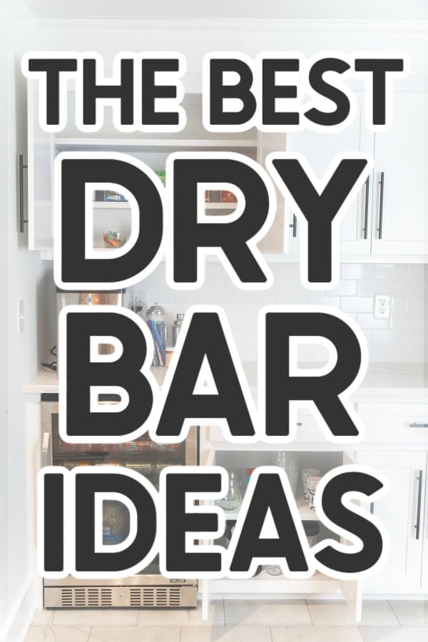 Dry bar with an overlay and text