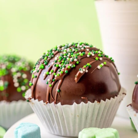 Mint Hot Chocolate Bombs  St  Patrick s Day Treat   - 40