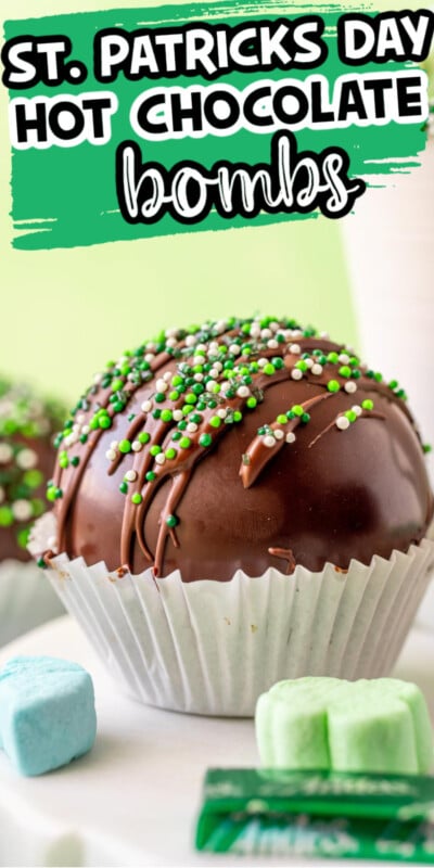 Mint Hot Chocolate Bombs  St  Patrick s Day Treat   - 54