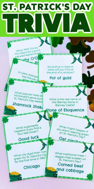 Free Printable St  Patrick s Day Trivia Questions - 30
