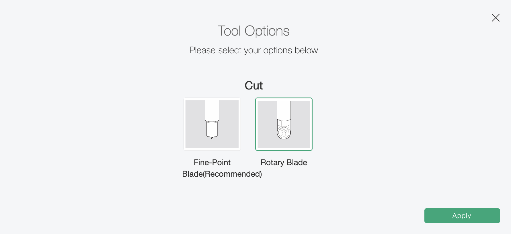 Screenshot of Cricut Design space edit tools section