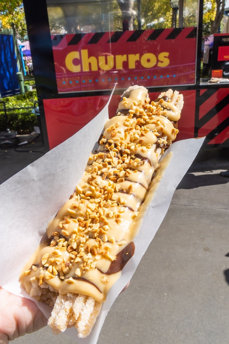 Fluffernutter churro at Disneyland