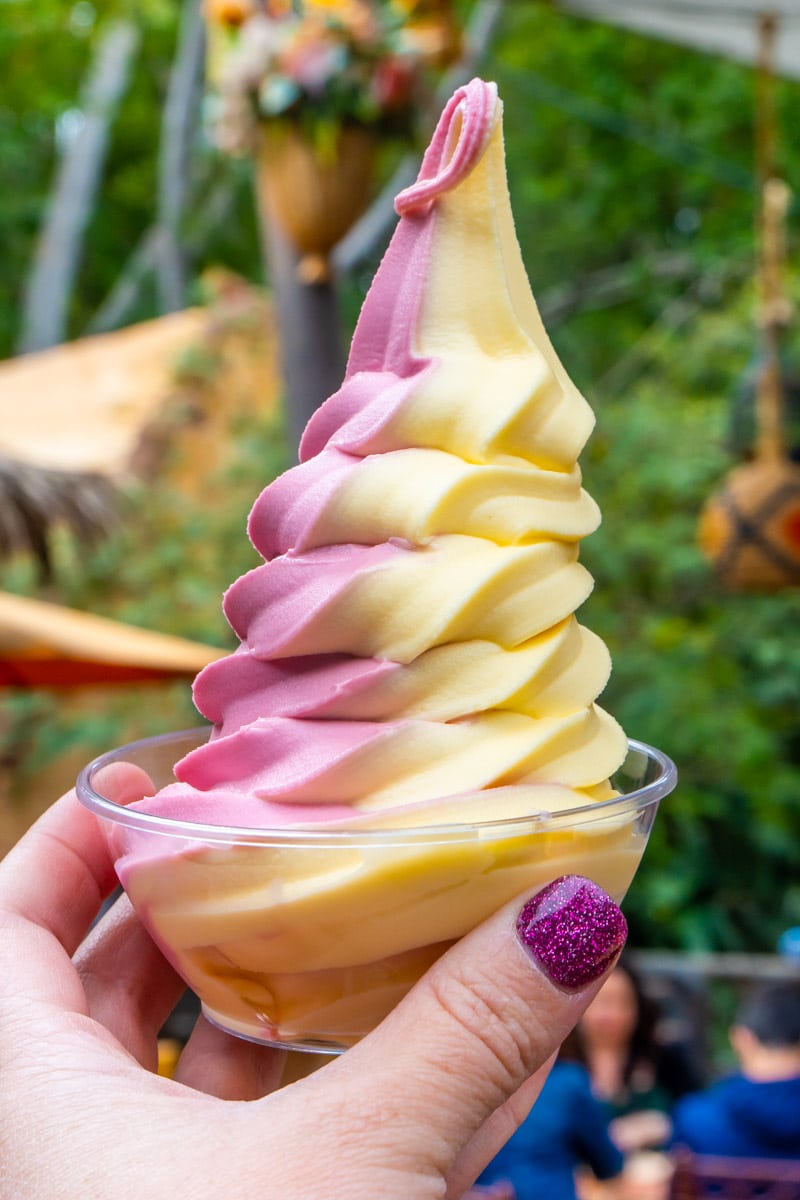 Dole Whip swirl from Tropical Hideaway in Disneyland