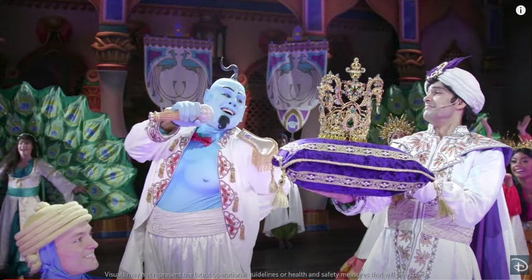 Genie and Aladdin singing