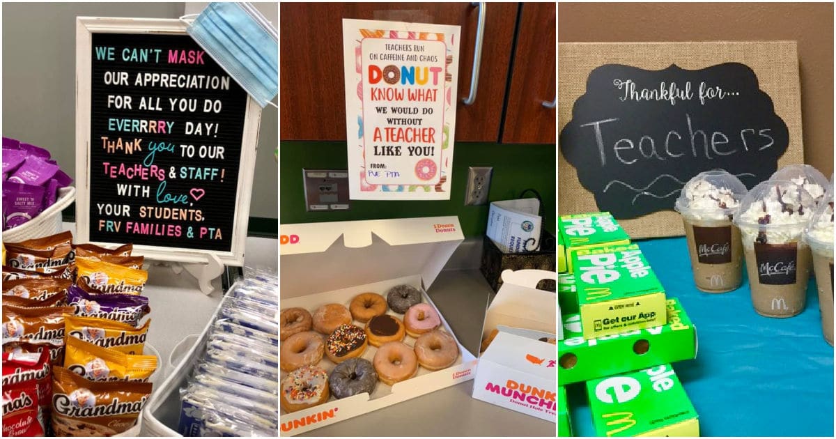 20 Great Teacher Appreciation Week Ideas (that Teachers Love ...