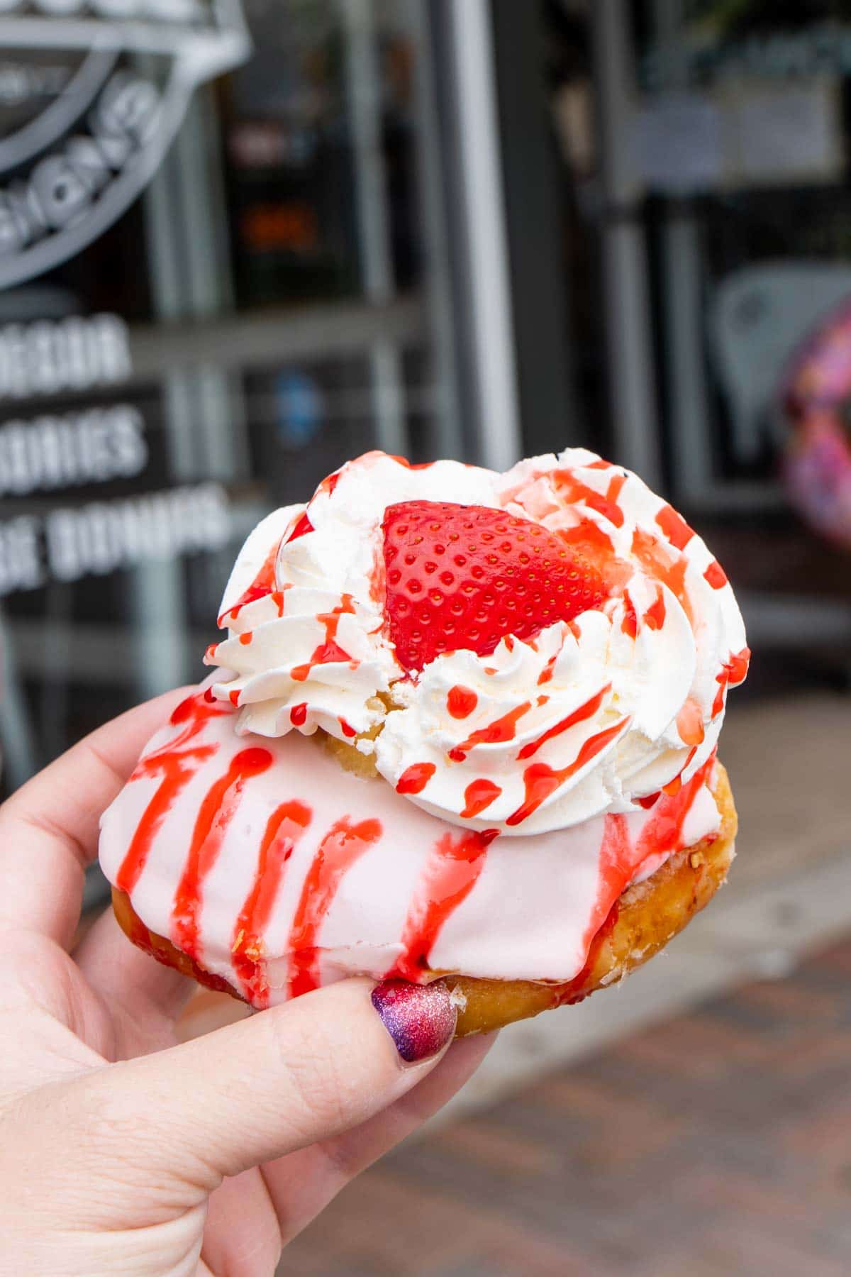 strawberry shortcake donut from The Farmhouse