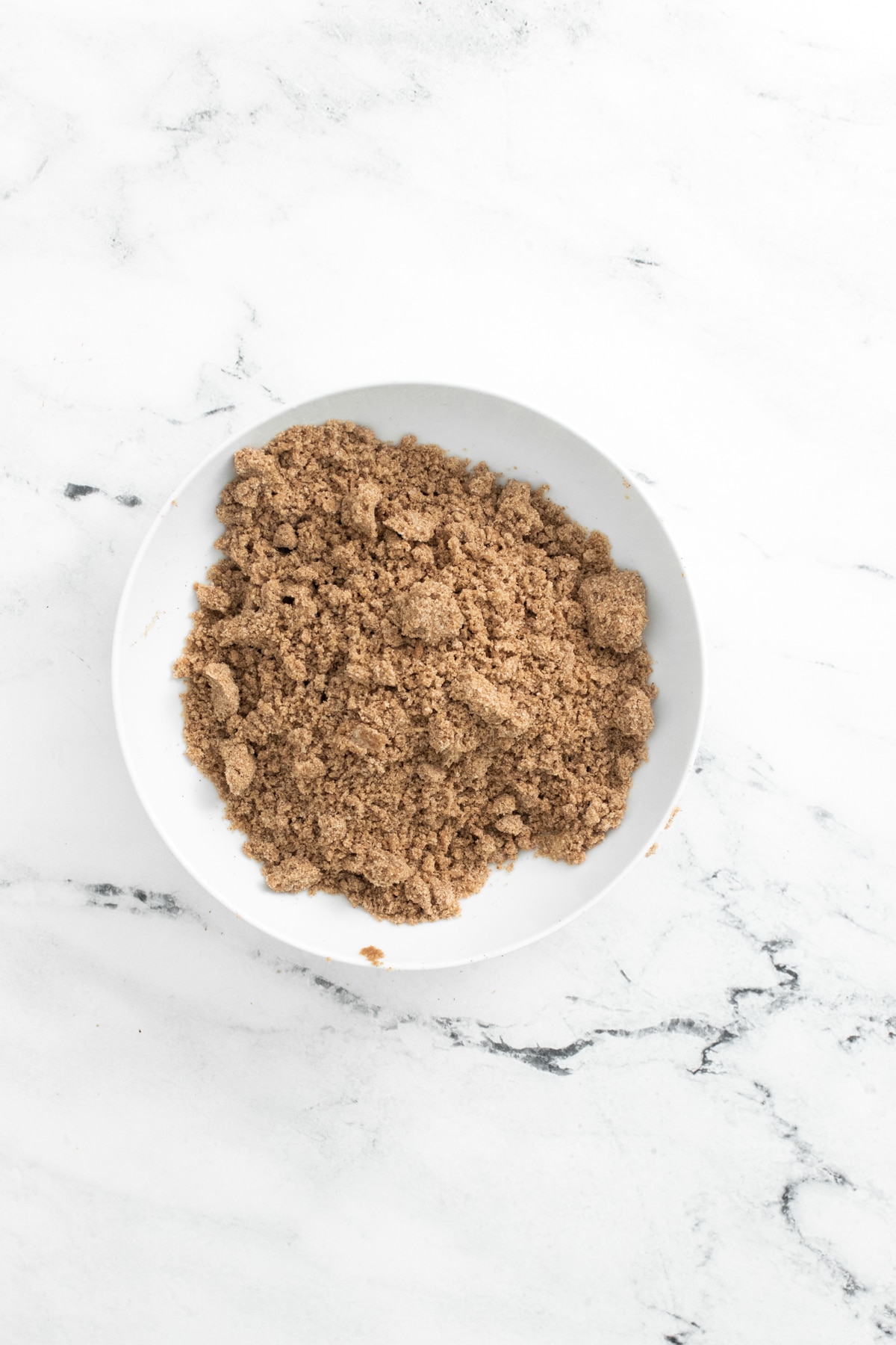 brown sugar crumb topping in a bowl