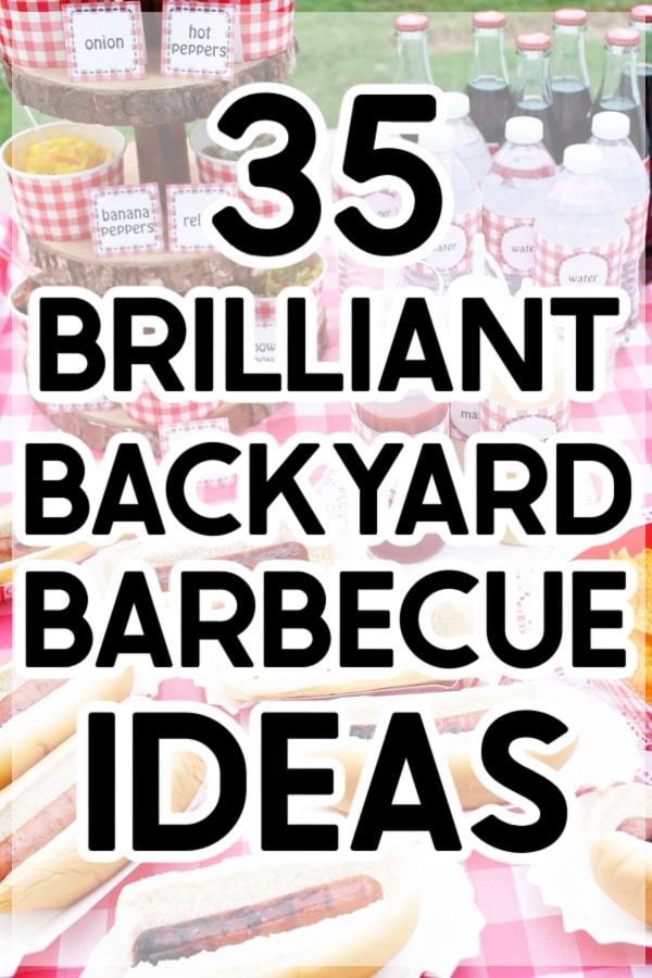 backyard barbecue ideas with text