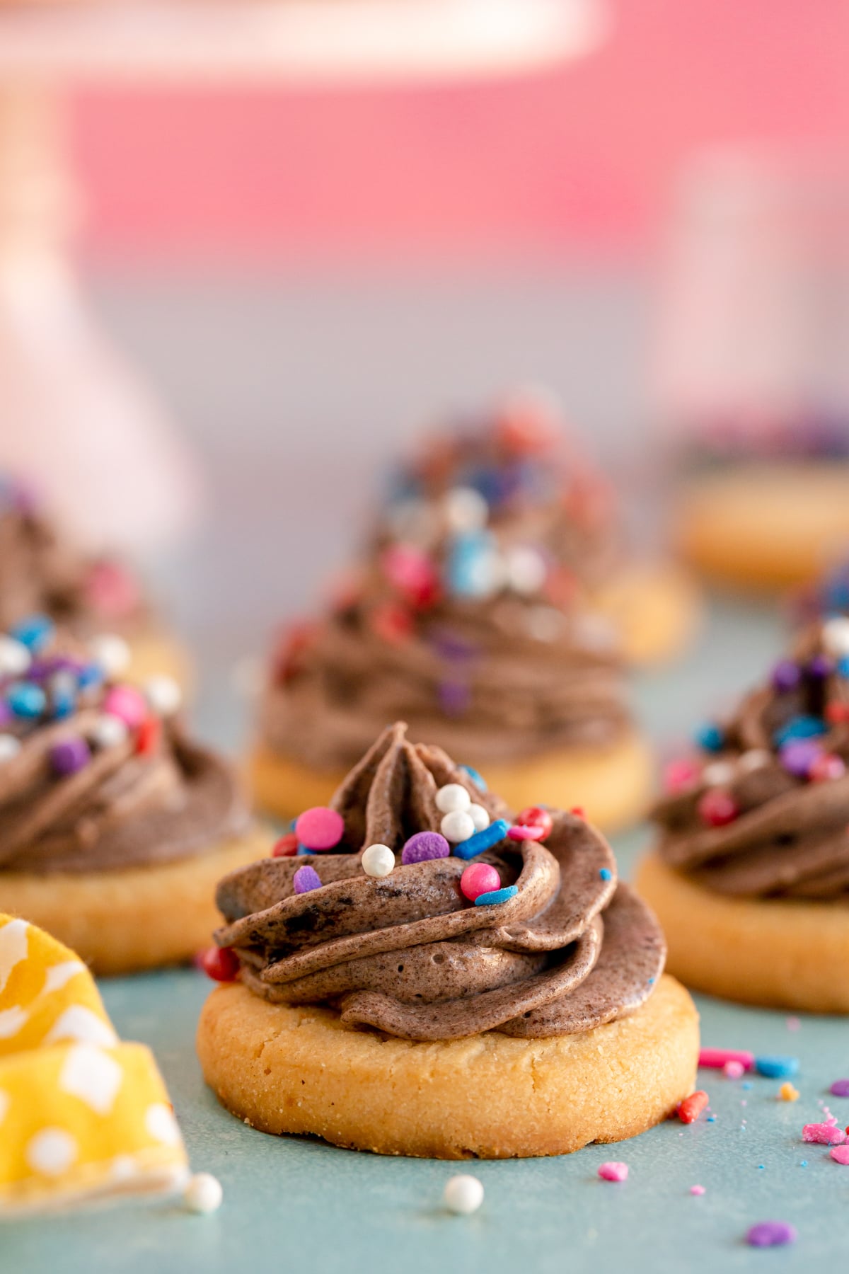grey stuff on a sugar cookie