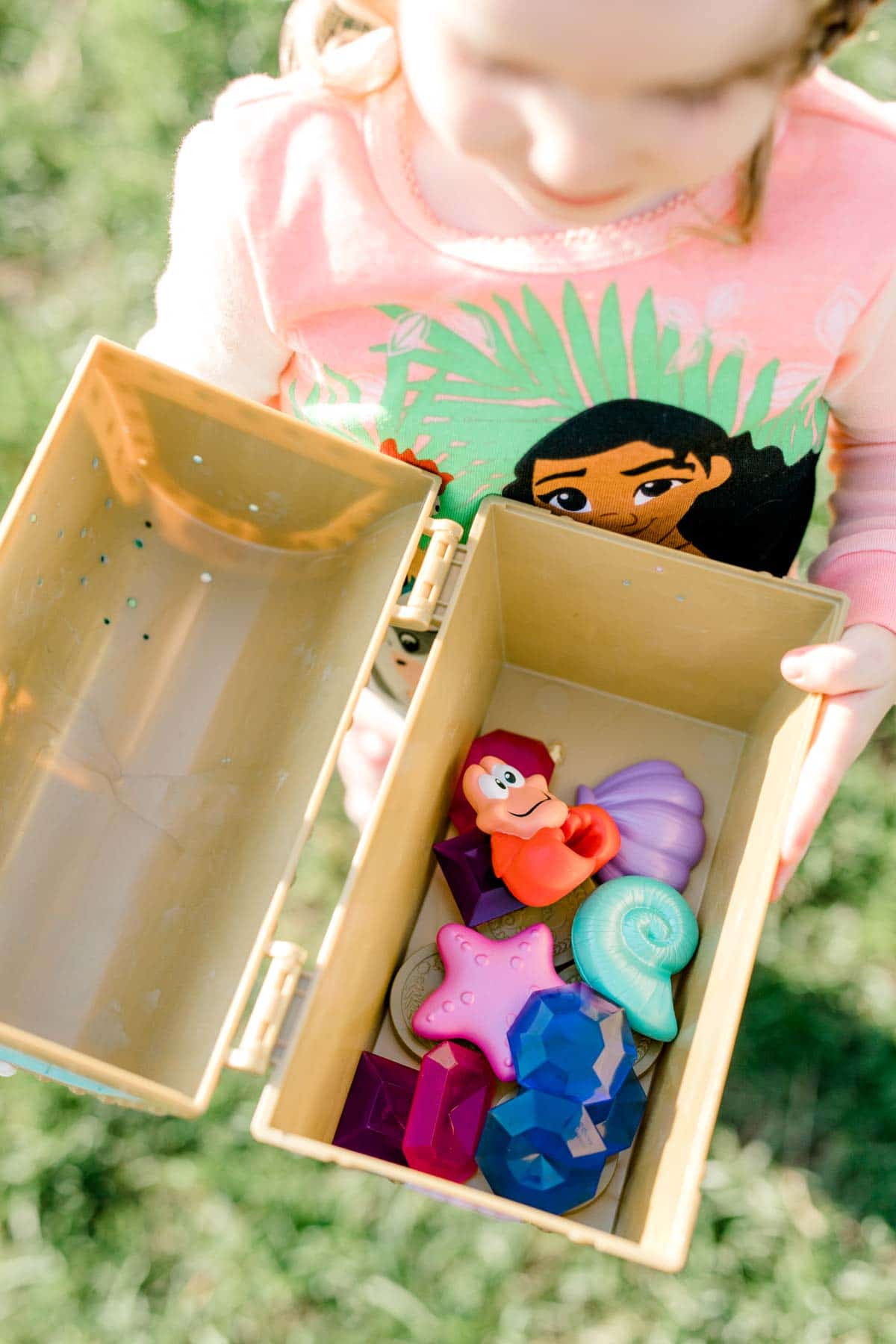 chest with large plastic jewels