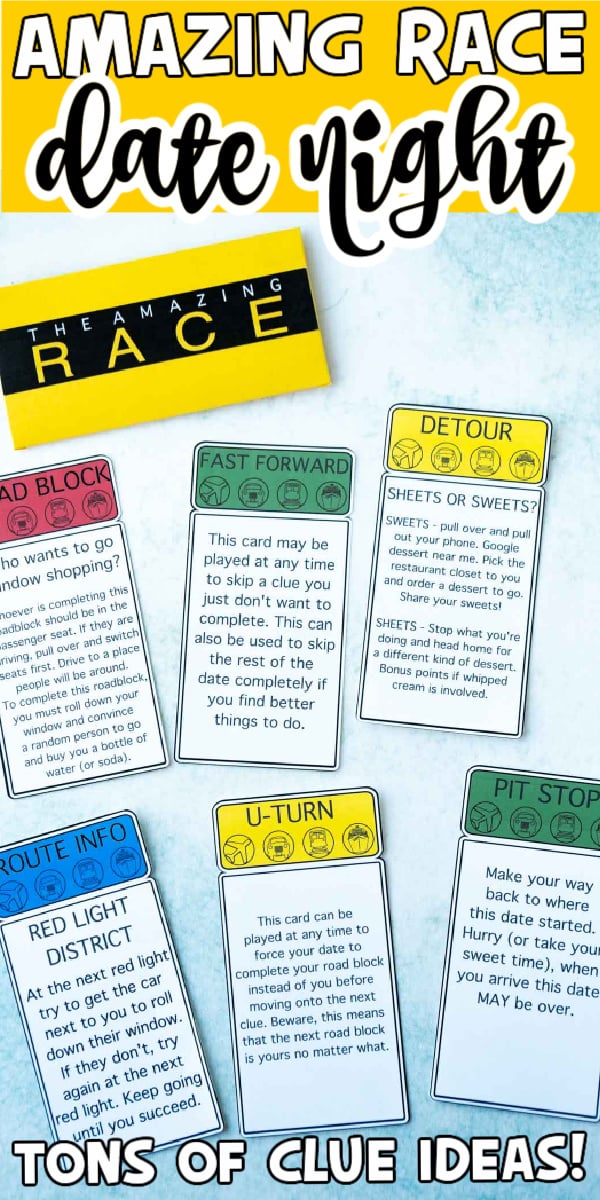 FREE Printable Amazing Race Date Night Idea - Play Party Plan