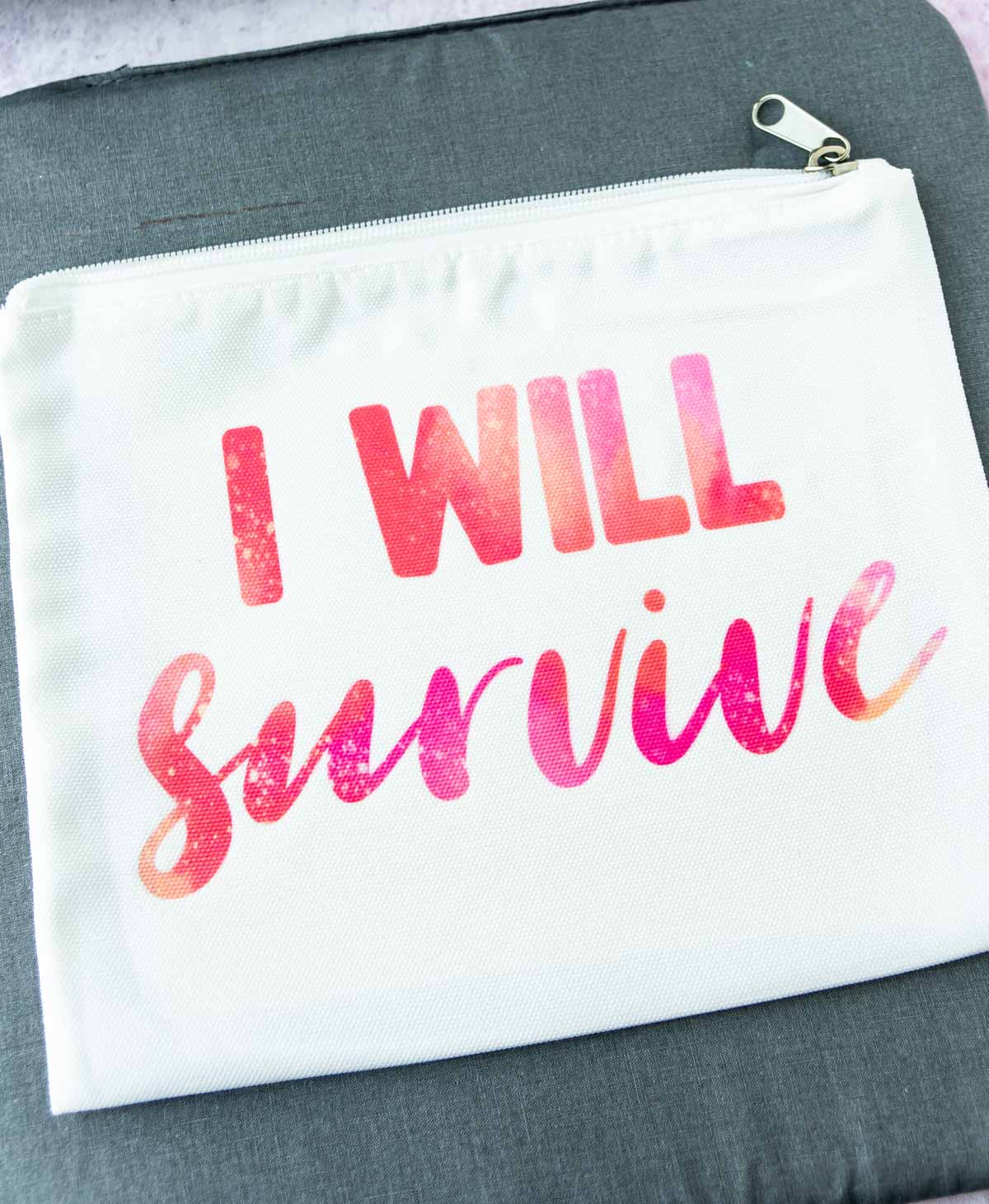 I will survive cosmetic bag