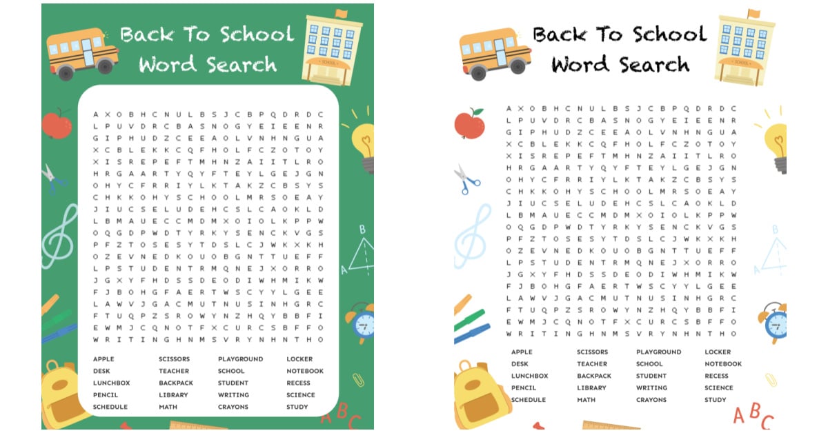 Back to School Word Search FREE Printable! - Play Party Plan back-to-school-word-search-free-printable-play-party-plan