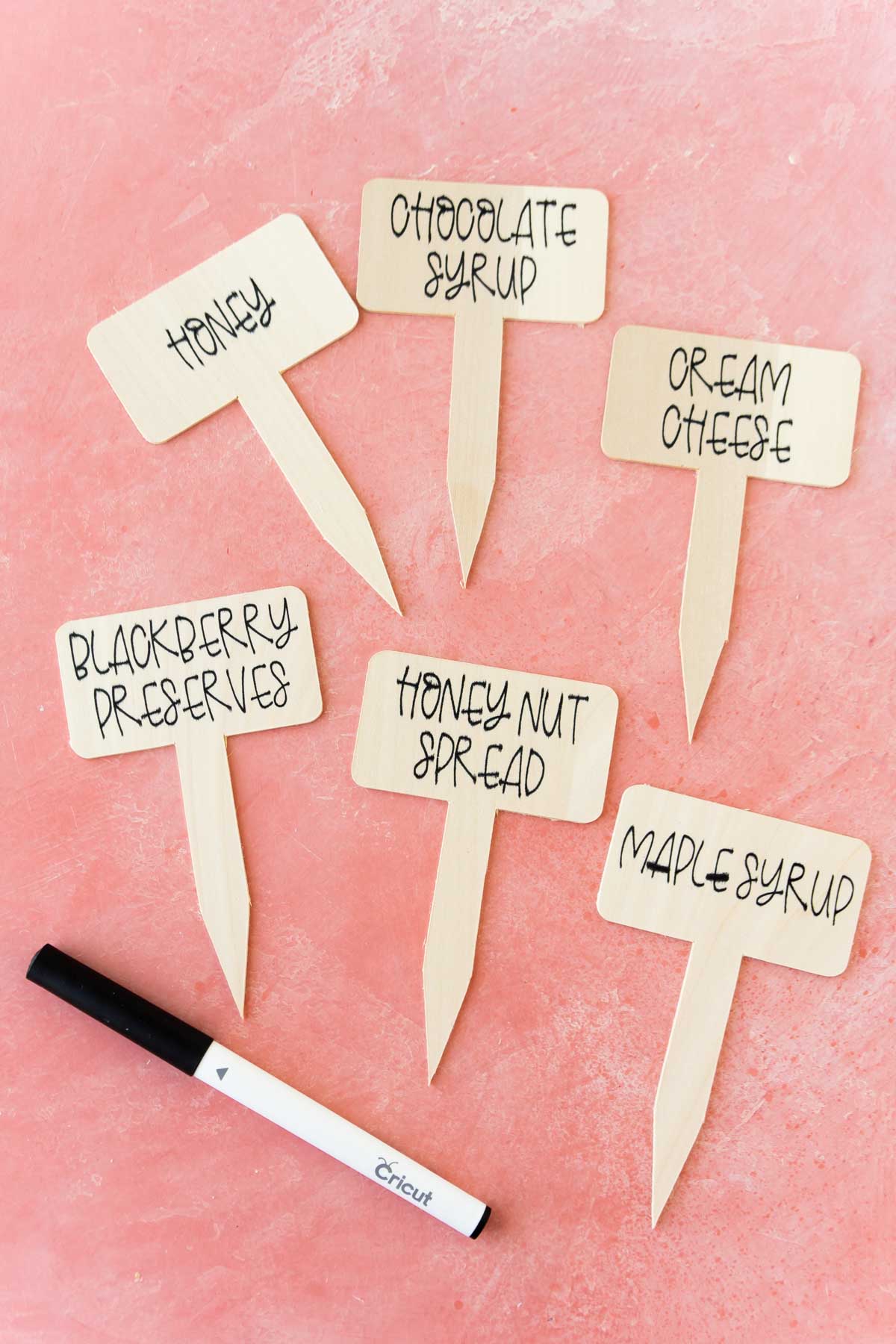 DIY charcuterie board labels