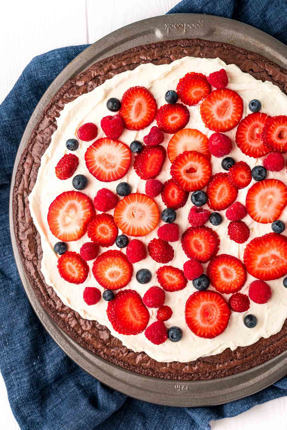 Brownie Fruit Pizza