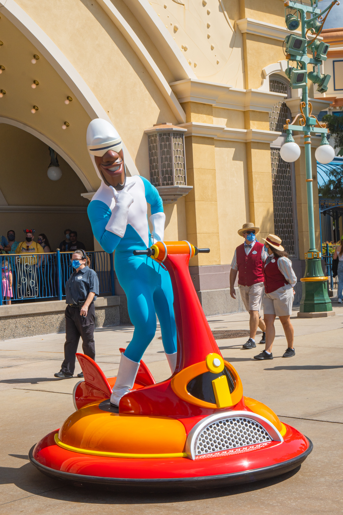Frozone on a Scooter in Disneyland