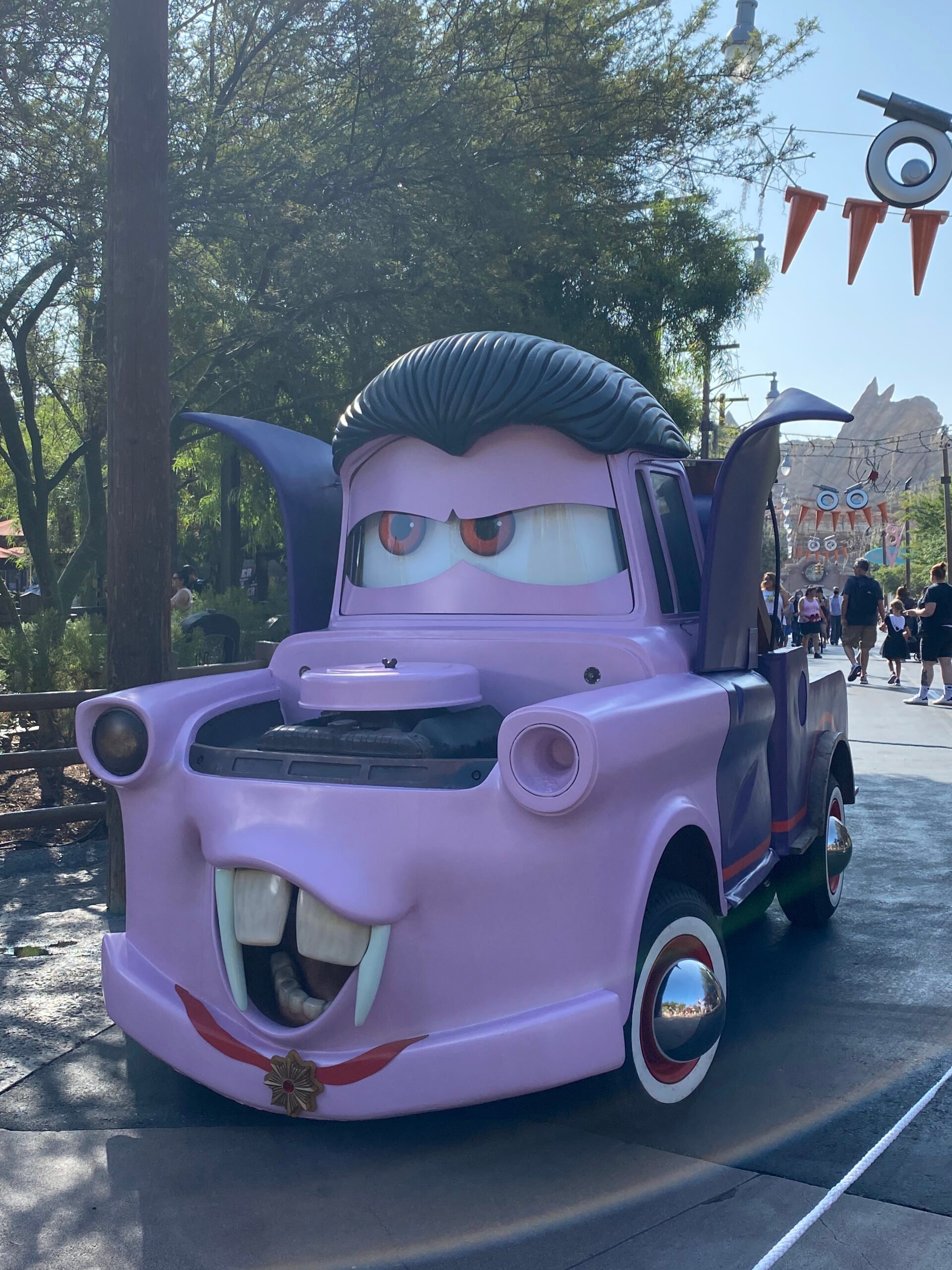 Mater dressed as a vampire at Oogie Boogie Bash