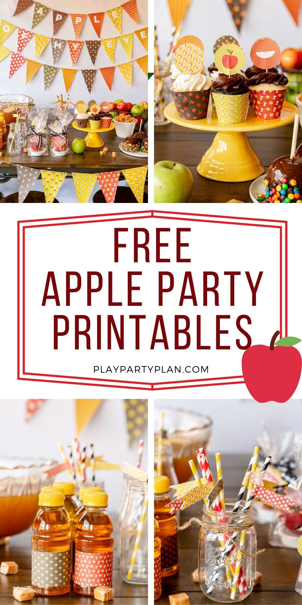 Free Apple Printable Pack for an Apple Party - Play Party Plan