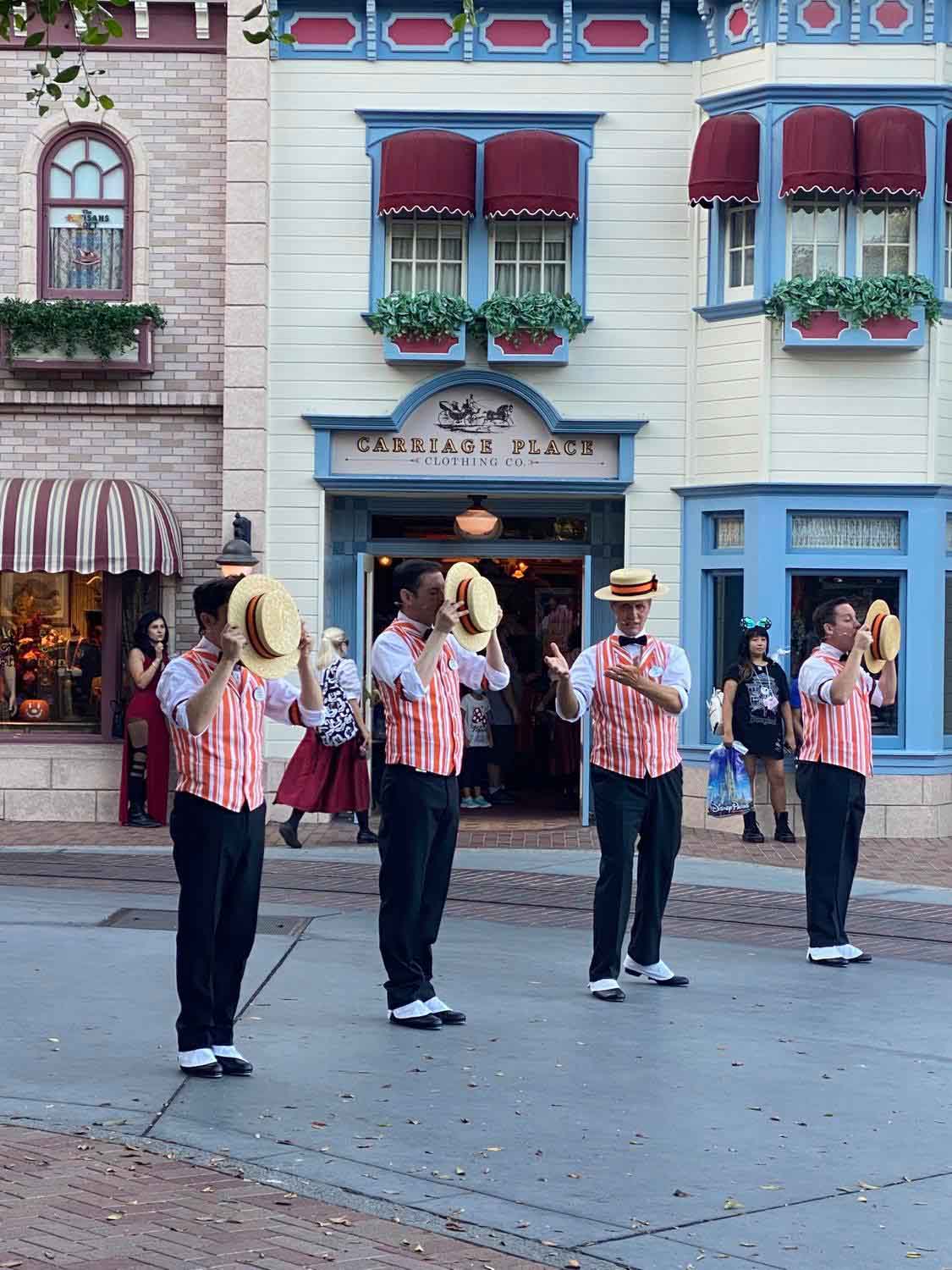 Dapper Dans in Halloween stripes