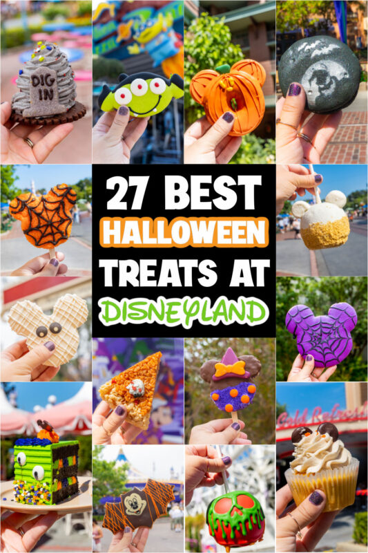collage of Disneyland Halloween treats