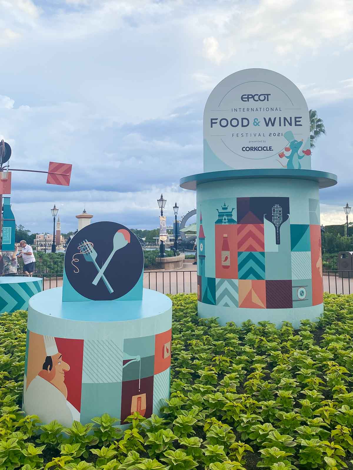 Epcot food and wine festival sign