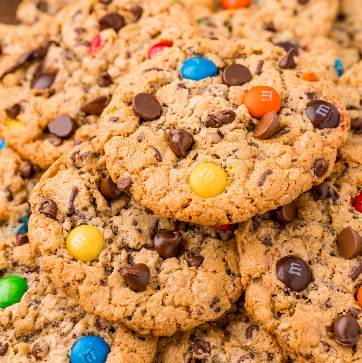 Soft and Chewy Monster Cookies