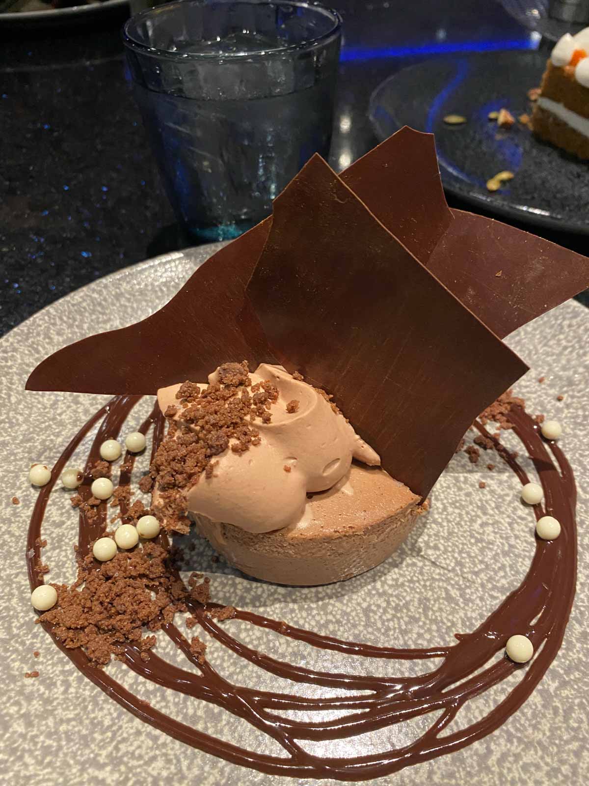 chocolate cheesecake at Space 220