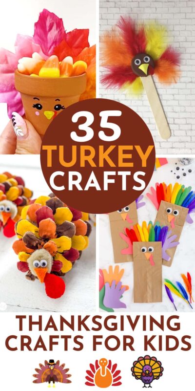 35 Fun and Easy Turkey Crafts for Kids - Play Party Plan