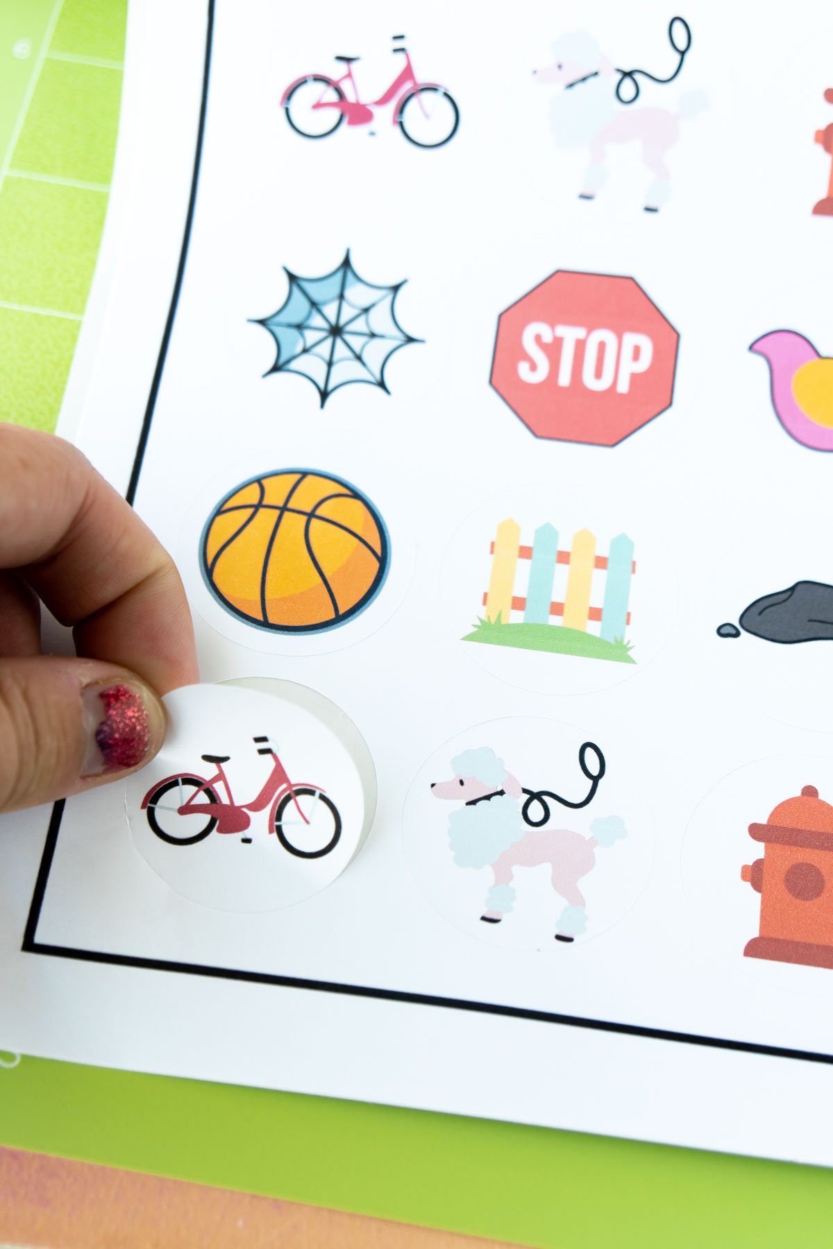 Outdoor Scavenger Hunt with Free Printable Stickers - 48