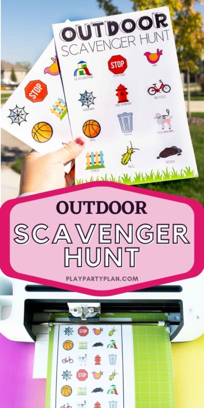 Outdoor Scavenger Hunt with Free Printable Stickers - 36