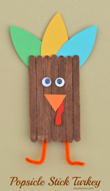 turkey made out of popsicle sticks