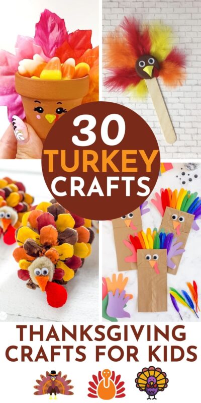 turkey crafts collage
