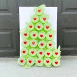 Christmas punch game shaped like a tree