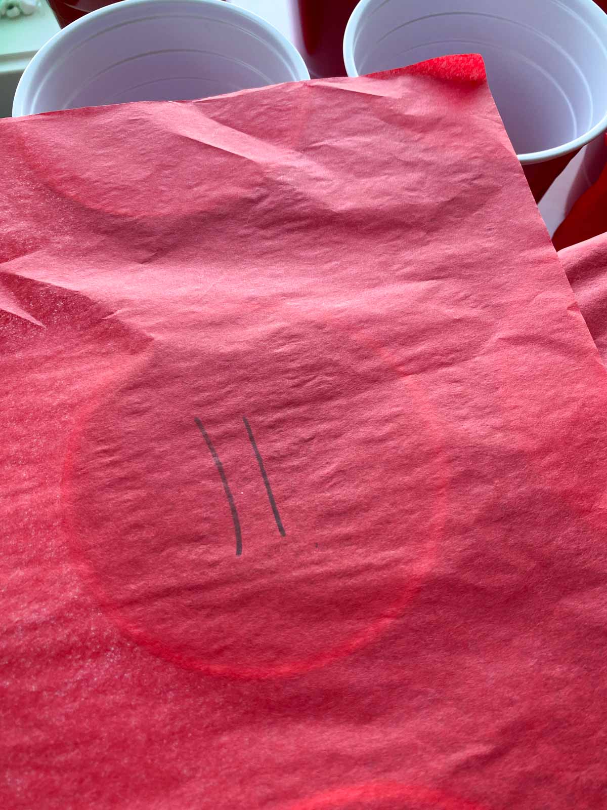 tissue paper with the number 11