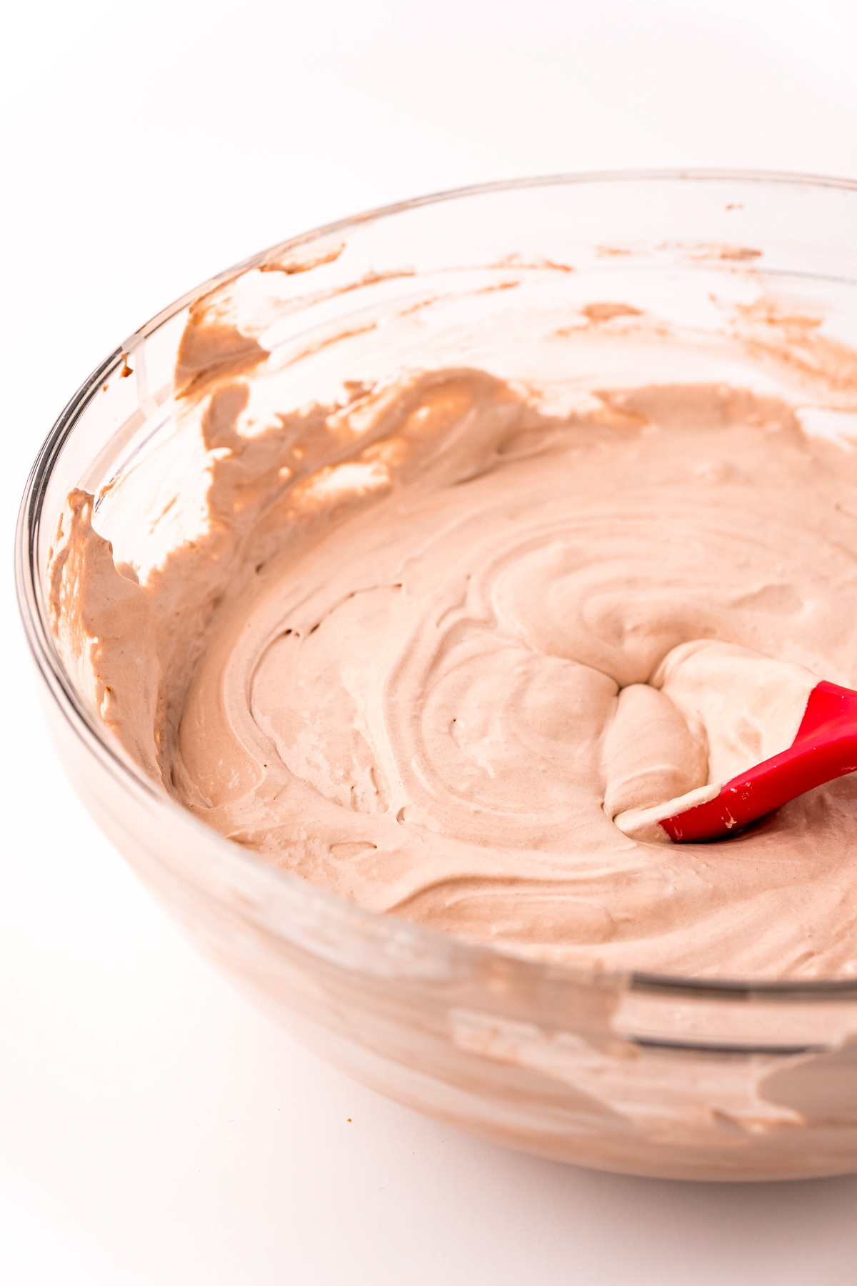 hot chocolate dip in a glass bowl