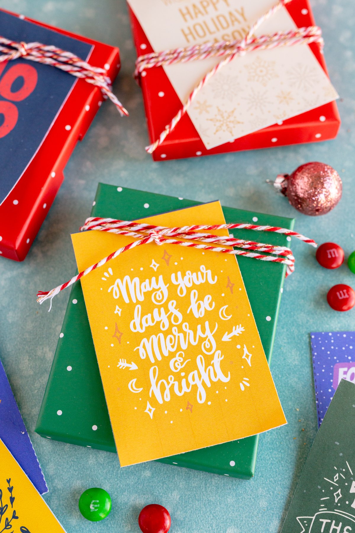 Merry and Bright Christmas Tags, Printable PDF - My Party Design