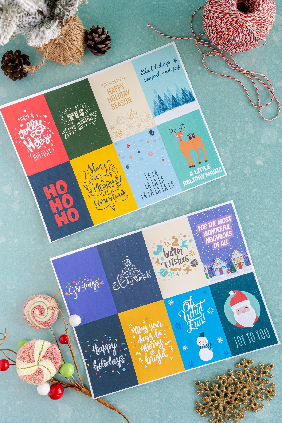 18 different Christmas gift tags