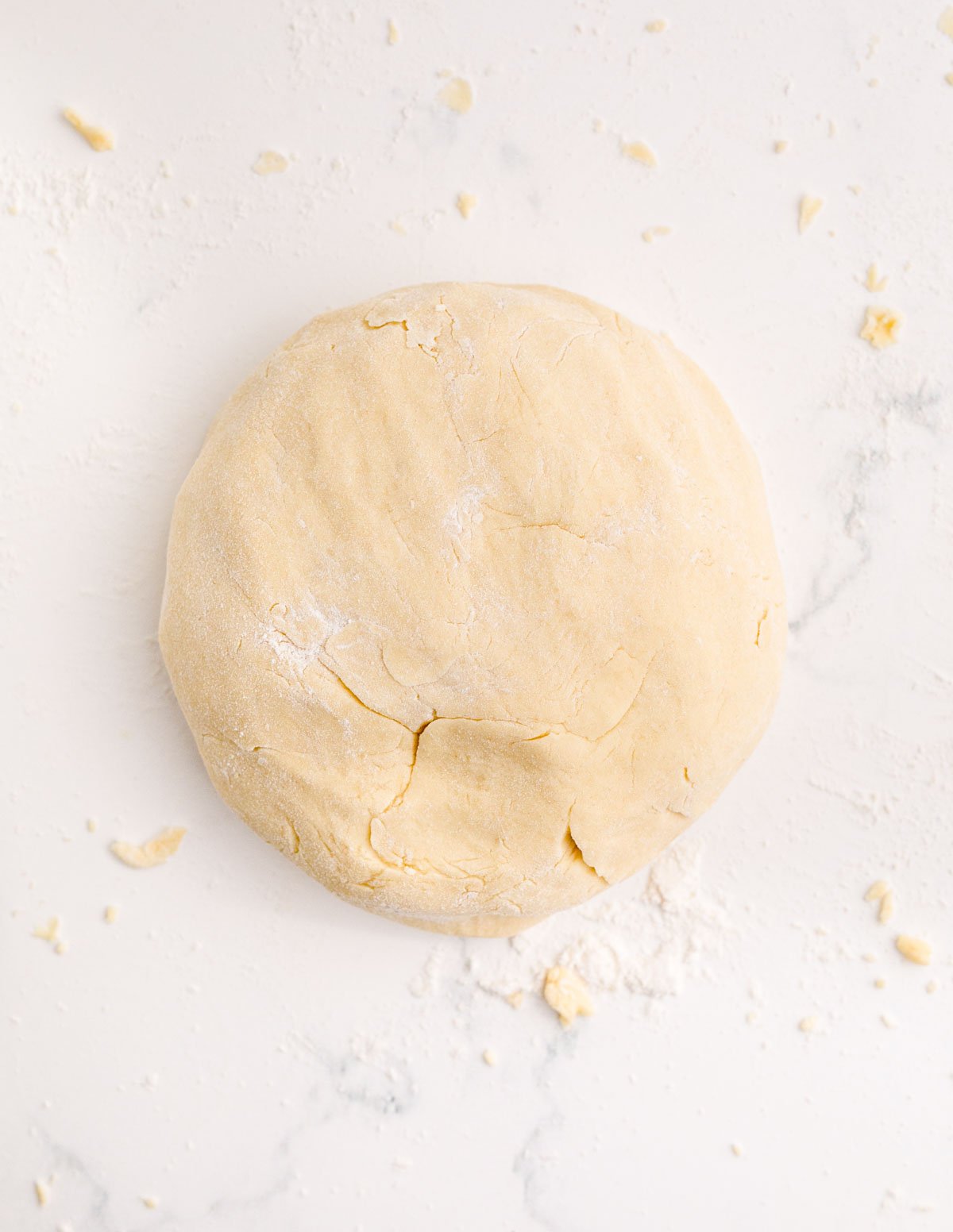 Christmas tree cookie dough in a ball