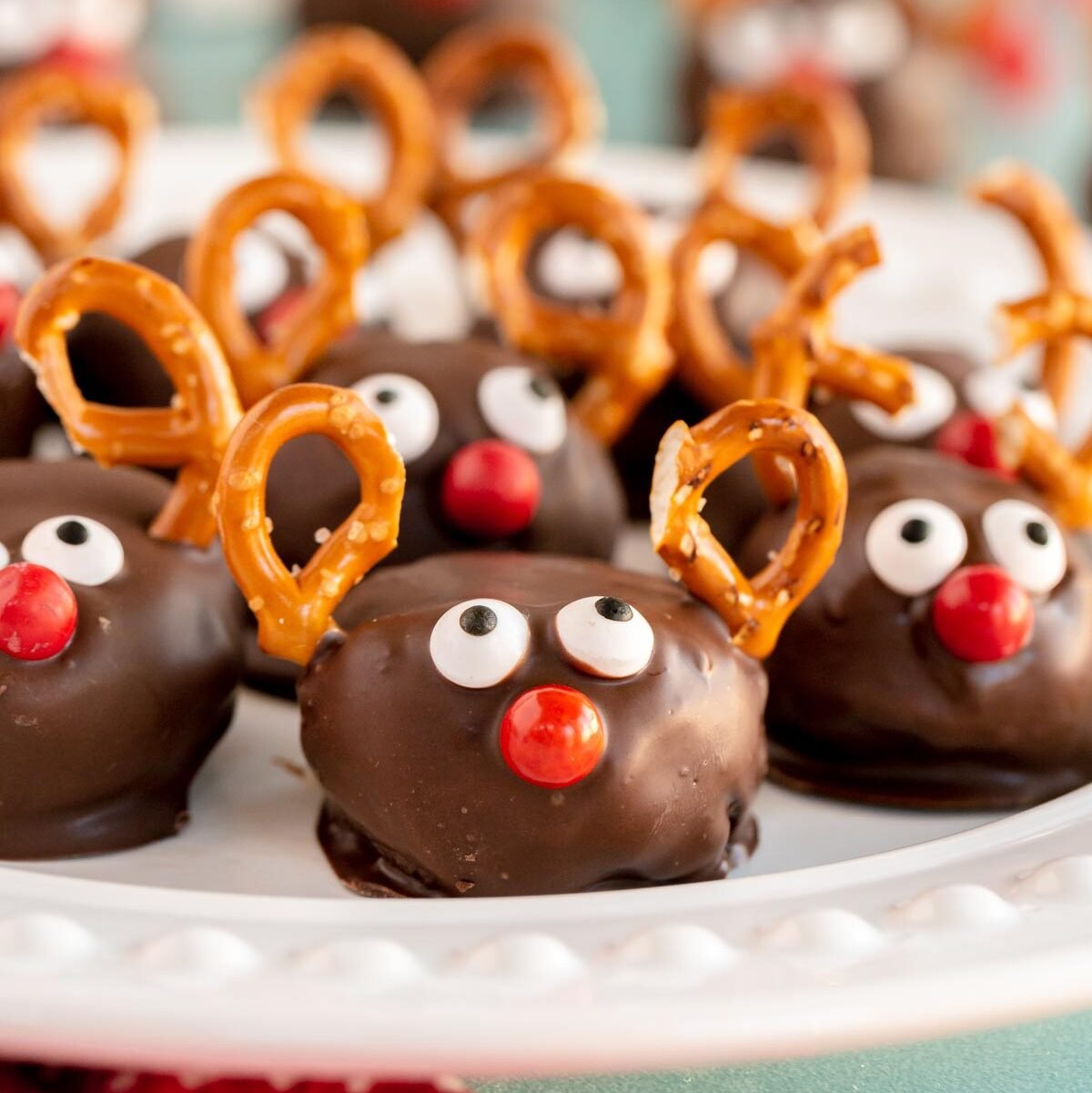 Easy Reindeer Brownie Balls