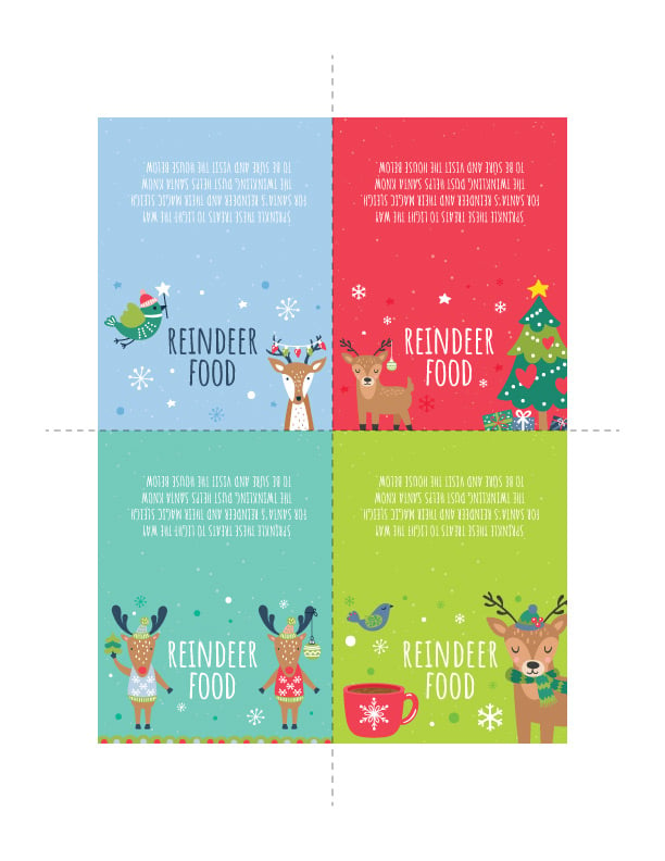 Free Printable Reindeer Food Tags - 48