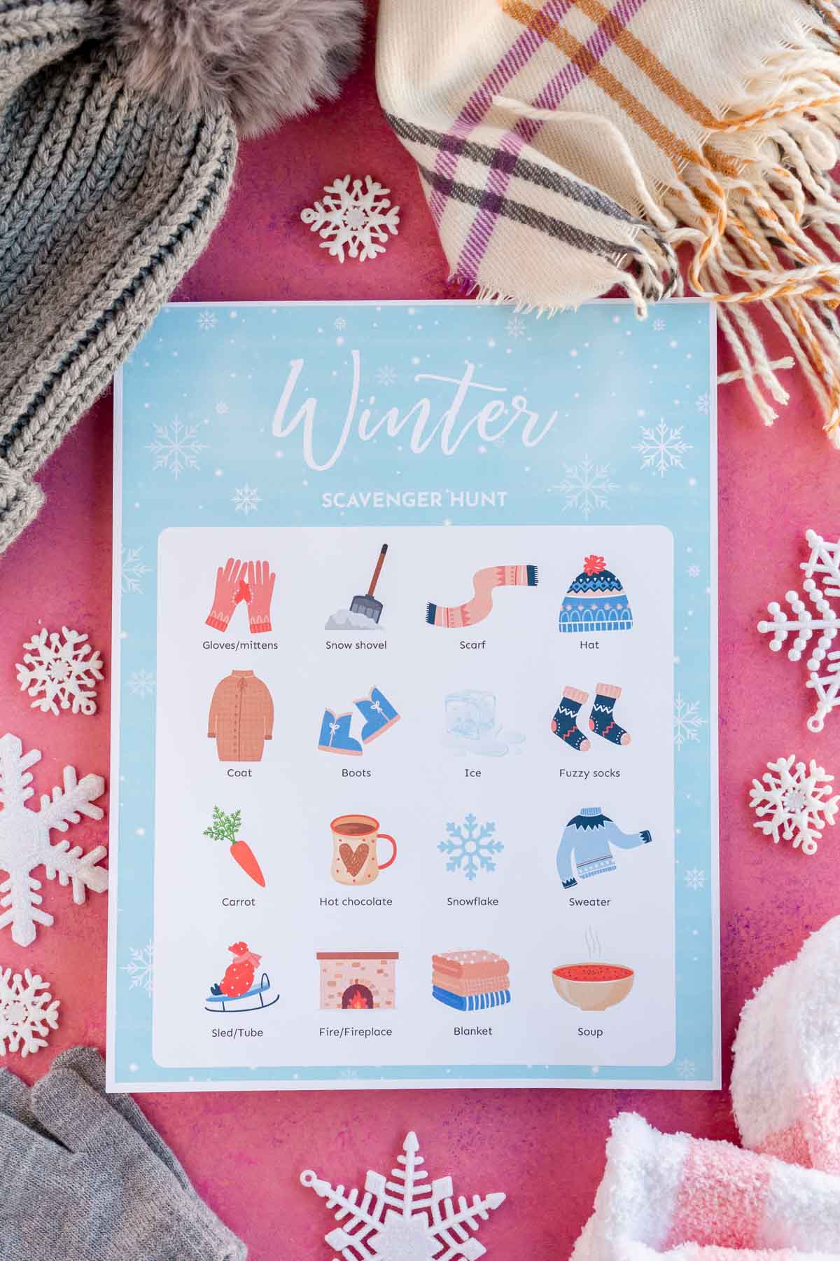 Free Printable Winter Scavenger Hunt