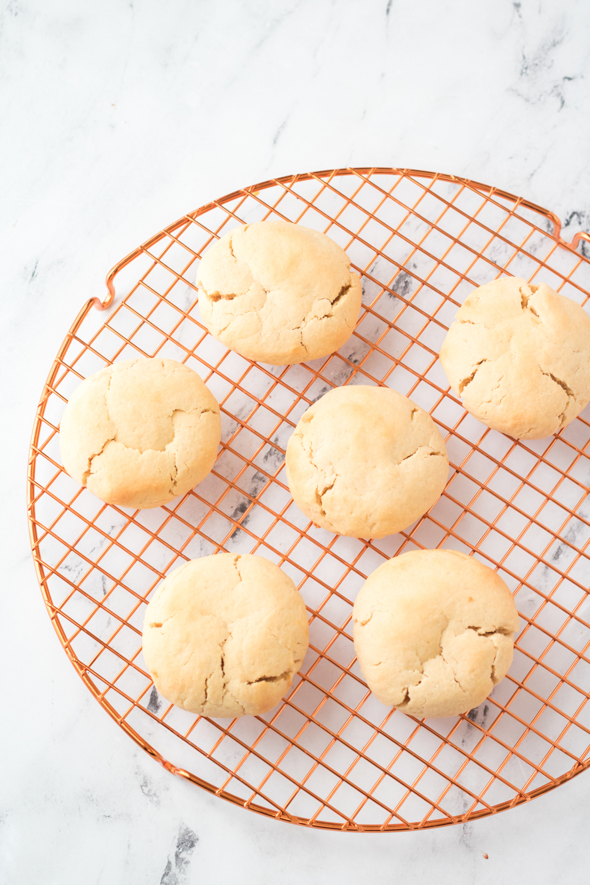baked Easter cookies on a cooling rack