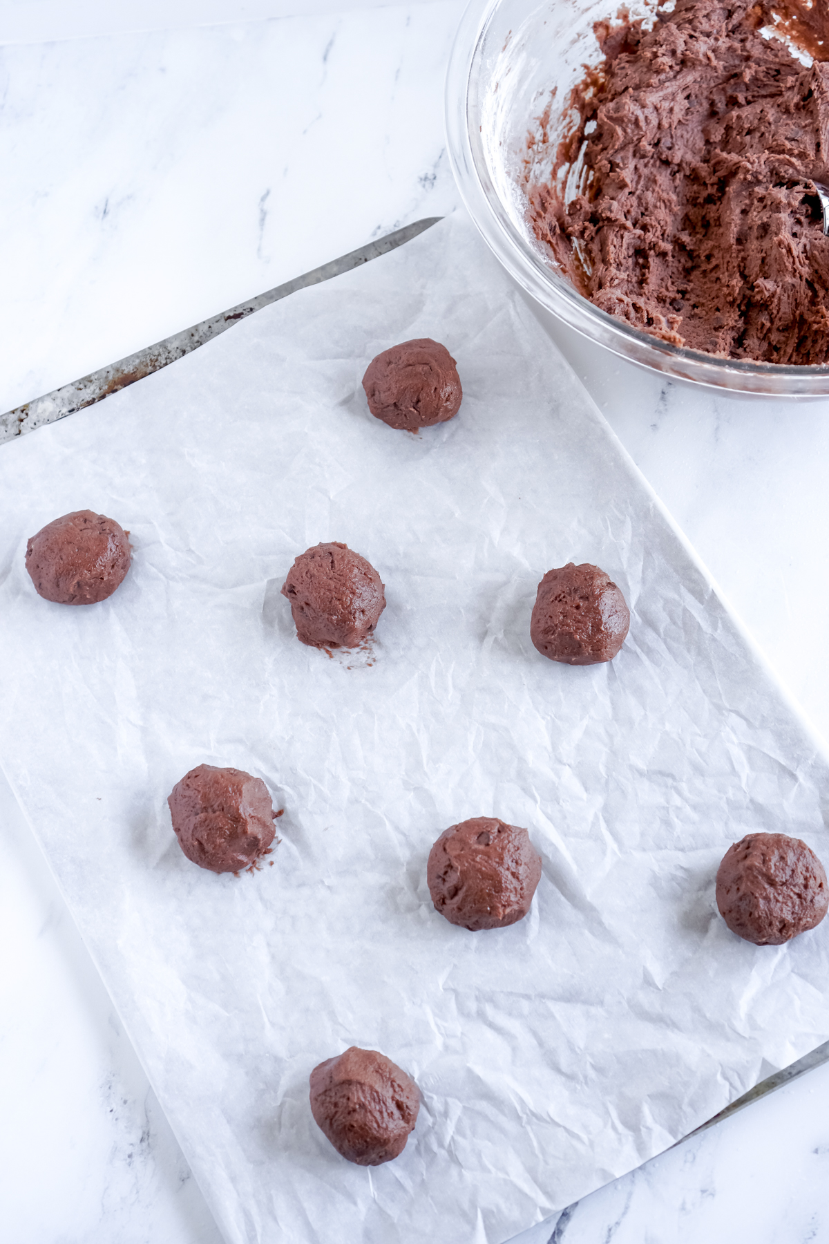 chocolate cookie dough balls