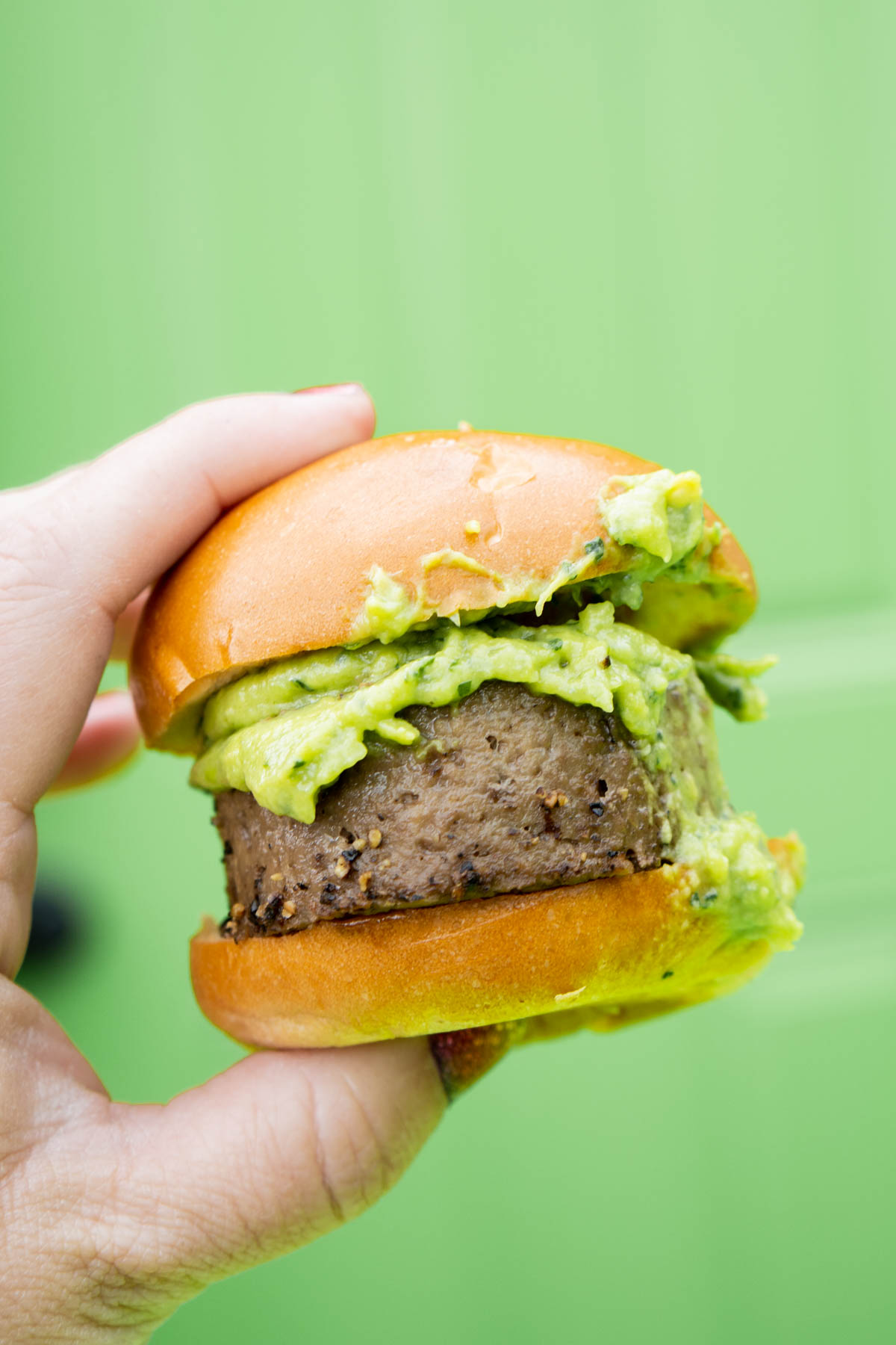 impossible avocado burger at Disneyland food and wine festival