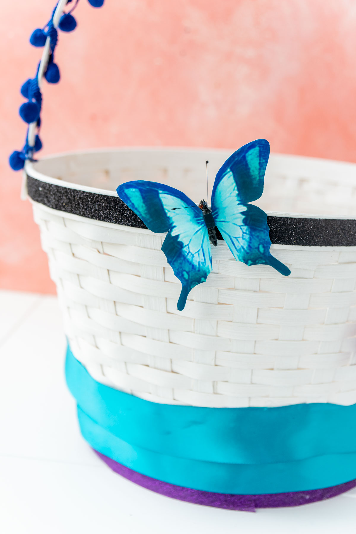 Mirabel Encanto Easter basket with a butterfly