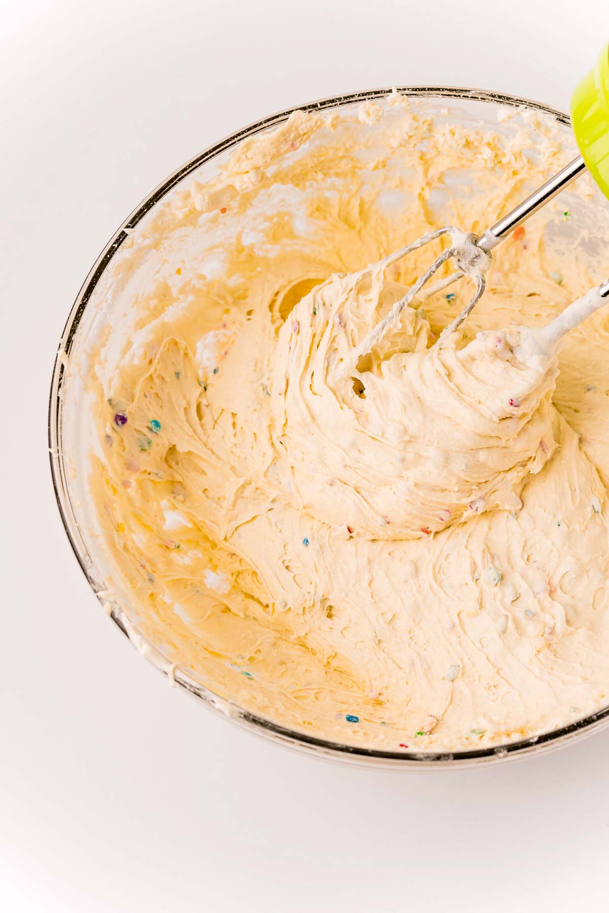 mixing all ingredients together