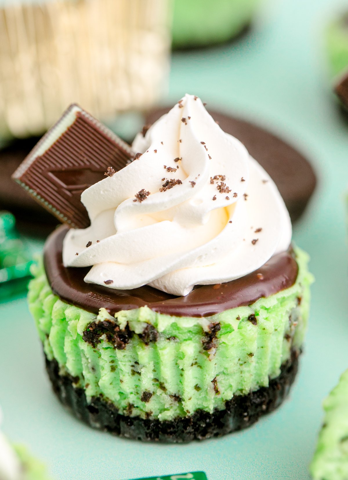 Mini Andes Mint Chocolate Cheesecake - 11