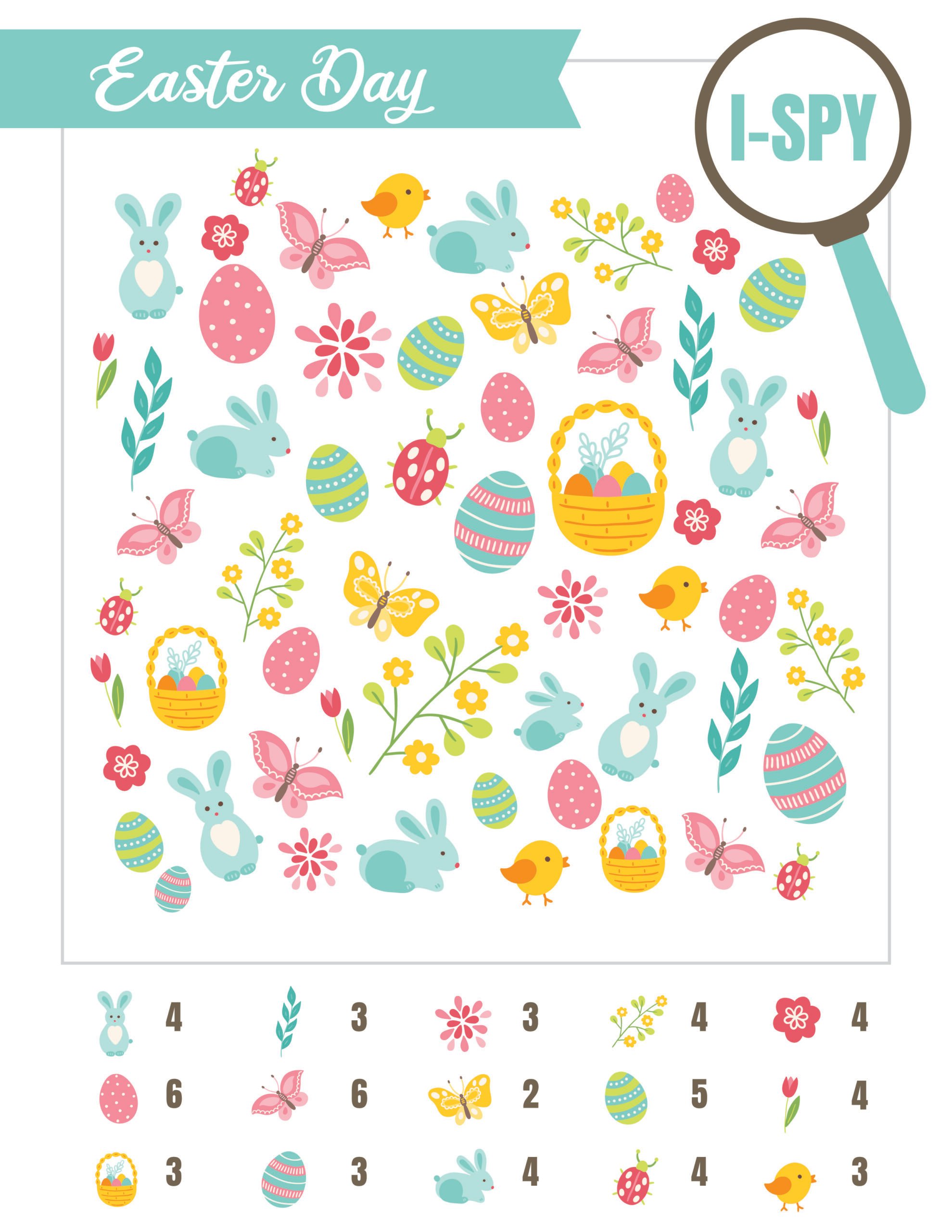 Easter i spy page