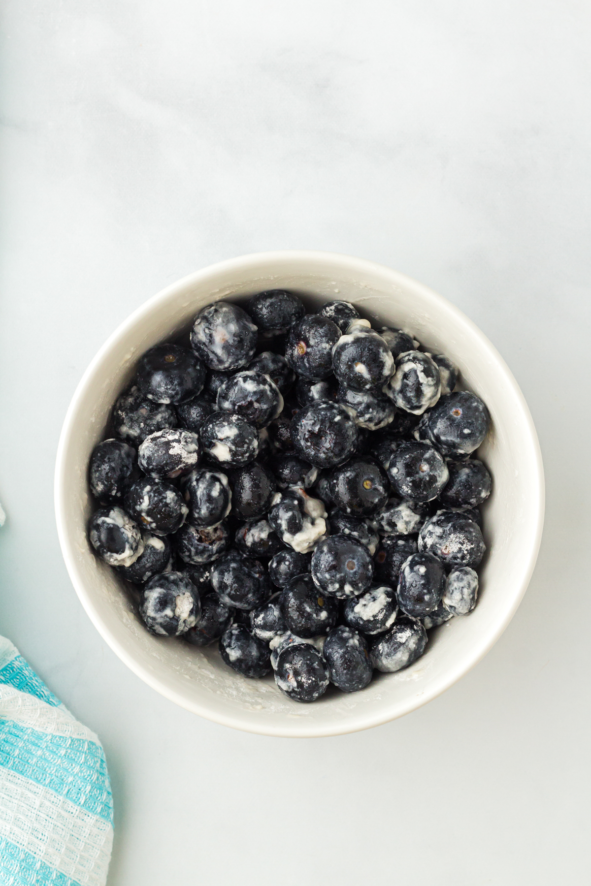 blueberries in a white bowl